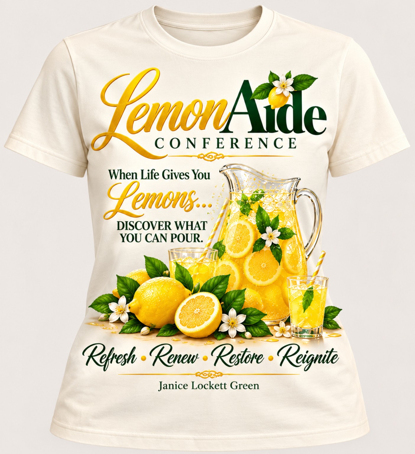 LemonAide Conference T-shirt in cream