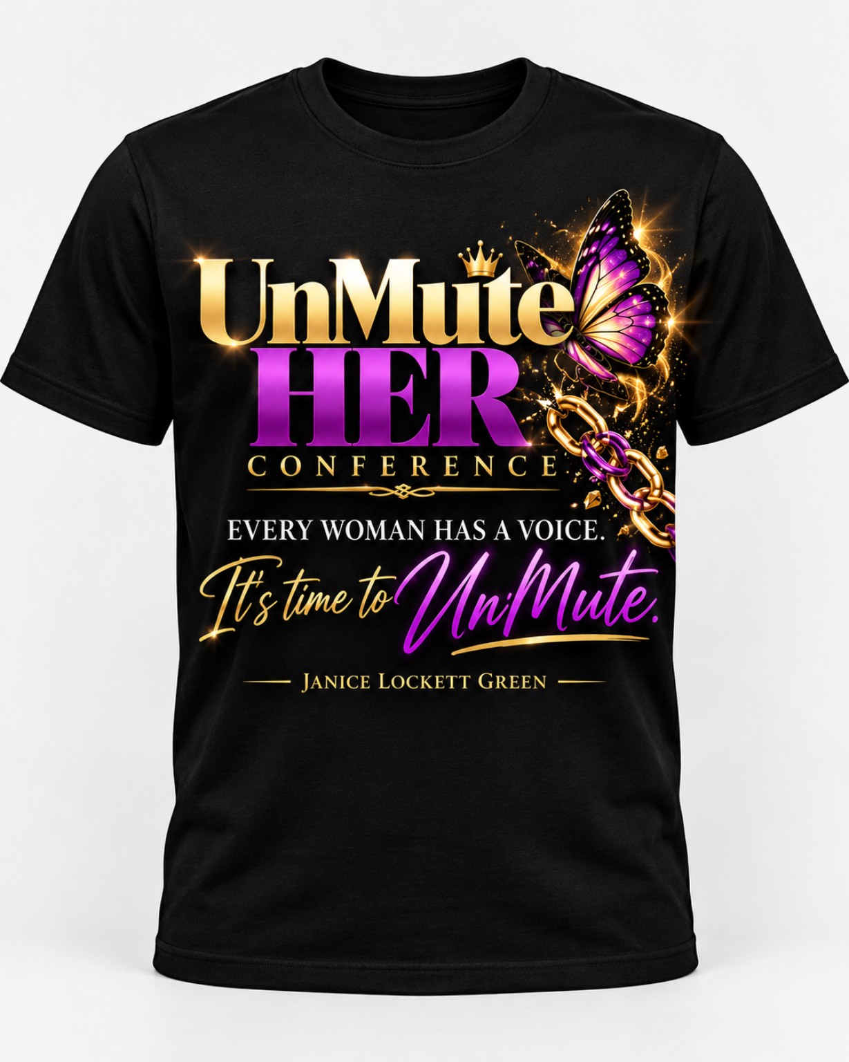 UnMute HER Conference T-shirt in black